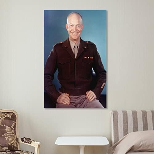 Eisenhower Portré Poszter, Inspiráló, Politikus, Híres Art Plakátok Wall Art Festmények Vászon Fali Dekoráció lakberendezés Nappali Dekor Esztétikai