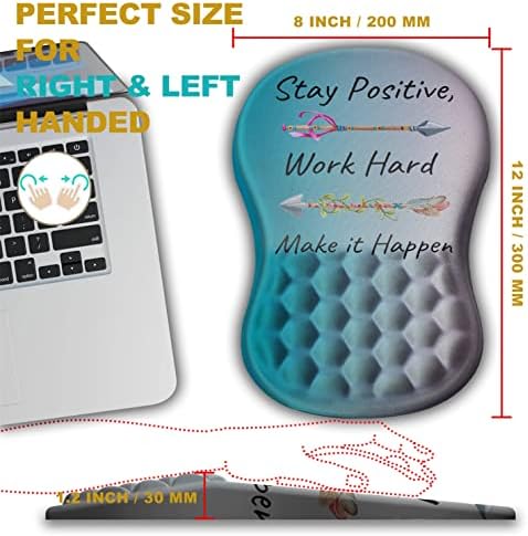 KUOSGM Ergonomikus Egér Pad Csukló Támogatás Masszázs Dot, Kényelmes Egér Pad Laptop, Csukló Többi fájdalomcsillapító Mousepad Csúszásmentes
