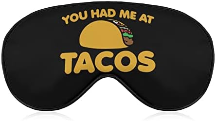 Már a Taco Nyomtatott Aludni Szem Maszk Puha Kendőt Szem Fedél Állítható Pánt Este Eyeshade Utazási Nap a Férfiak, Nők