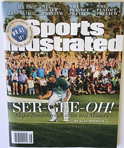 Masters golf Sergio Garcia a Sports Illustrated si magazin nincs címke 2017 mesterek