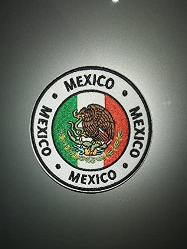 Készlet 2-Mexikói Zászló Nemzet Labdarúgás Labdarúgás Sport Hímzett Vas Varrni A Patch Jelvény Ruhával Applied
