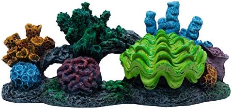 GloFish Korall Pumpa Dekoráció, Extra Nagy Részletes Akvárium Dekoráció, Megváltozik a Színe, a Fehér, Kék LED-es Lámpák