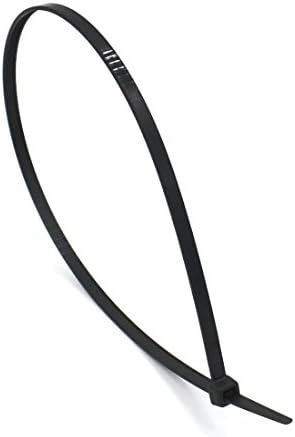 Baomain 14 Hüvelyk önzáró Nylon Kábel karperecet, 7,5 mm Szélesség szakítószilárdság Fekete 8x350 Csomag 50
