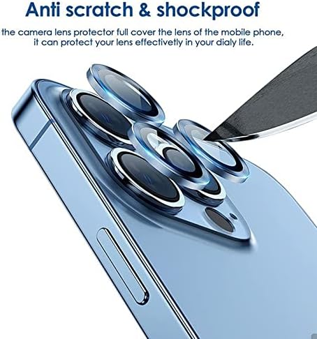 Guppik iPhone 14 Pro/iPhone 14 Pro Max Kamera Lencséjét Védő, [Tovább Lencse Eredeti Design] Anti-Semmiből 9H Edzett Üveg Kamera