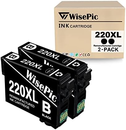 WisePic 220XL Fekete Utángyártott Tintapatron Csere Epson 220 XL 220XL T220 T220XL Használja a Munkaerő WF2750 WF2630 WF2650