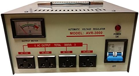 3000 Watt Lépés Fel/Le feszültségátalakító Transzformátort AVR-3000, 5 Év Garancia, Biztosíték Védelem, Automatikus Feszültség