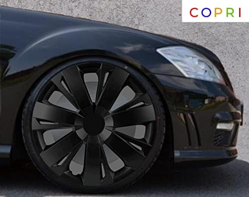 Copri Készlet 4 Kerék Fedezze 15 Colos Dísztárcsa Fekete Snap-On Illik az Alfa Romeo