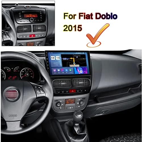 Autoradio Android 9 hüvelykes Autós Navigációs Sztereó Fiat Doblo 2015 Autó Sztereó Bluetooth Cd Lejátszó Támogatja az FM RDS Carplay