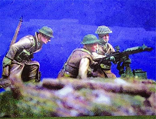 1/35 második világháborúban Harcoló Katonák Gyanta Ábra Kit Miniatűr Gyanta Alkatrészek //i9jh-1 (3 Fő részére) (Összeszerelt, valamint