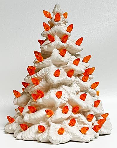 Nemzeti Artcraft® Kis Csavar Stílusú Kerámia Karácsonyfa Fényei - Narancs (432 Db.)