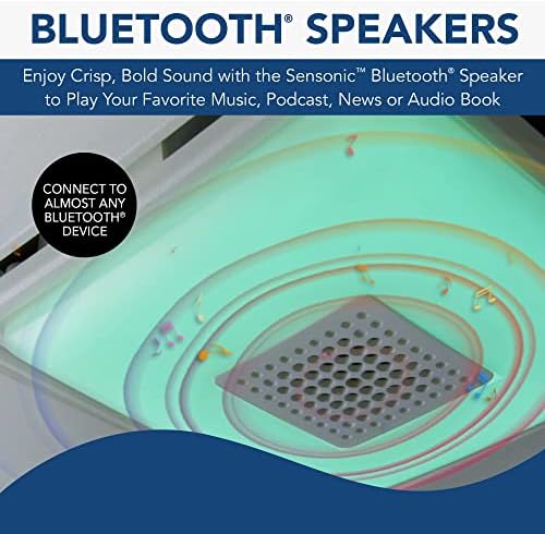 Broan-NuTone FG800RGBS Bluetooth Hangszóró Testreszabható színváltó LED Égő Borító/Rács Frissítés Fürdőszoba Szellőztető Ventilátorok,