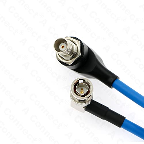 AConnect SDI-Protector-Kábel PIROS-Komodo Galvanic-Izolátorok BNC Férfi derékszögű BNC Női Tápkábel 8inch/20cm Kék