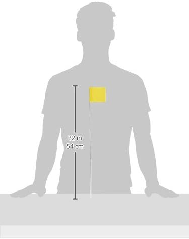 IRWIN Eszközök Tét Zászlók, 2,5 hüvelykes által 3.5-col 21-col, Sárga, 100-pack (2034205)