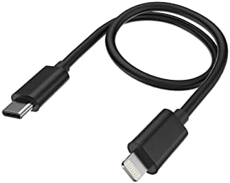 FiiO LT-LT3 USB Típus C-Lightning Kábel 0.7 ft Támogatja a Veszteségmentes iOS/Fejhallgató Erősítő