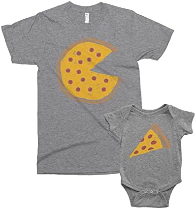 Threadrock Pizza & Slice - Apa, Baba, Kisgyermek Fia, Lánya Megfelelő Ing Szett