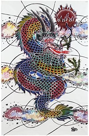Batik Art festmény, Harcos Sárkány által Agung (45cmx75cm)