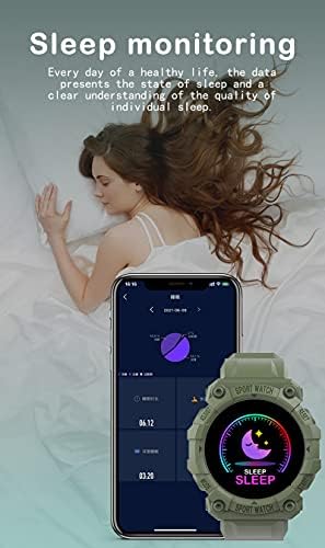 Intelligens Karóra, Beépített Fitness Tracker pulzusszám-Vér Oxigén Monitor Aludni Monitor Vízálló HD Színes érintőképernyővel Unisex