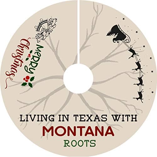 Anya Meg Én karácsonyfa Szoknya 44 Cm - Távolsági Karácsonyi Dekoráció, Texasban Élő a Montana Gyökerek - Rusztikus Fa Szoknya, a