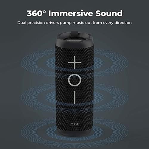 Tribit StormBox Bluetooth Hangszóró - 24W Hordozható Hangszóró, 360° - Os Teljes Térhatású Hang, Fokozott Basszus, Vezeték nélküli