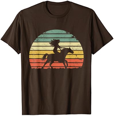 A Lány Lovas Póló Vintage Cowgirl Texasi Farmon Póló