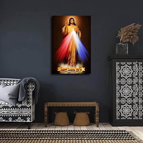 Isteni Irgalom Kép, - Jézus Képek a Falon Plakát Bízom benne, Hogy a Vászon Nyomtatás Szent Wall Art Krisztus Urunk Megváltó