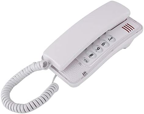 Mini Fali Telefon, Retro Falra Szerelhető Vezetékes Telefon Flash Funkció Hívás Némítás Funkció, RJ45 Felület Powered by Telefonvonal Haza