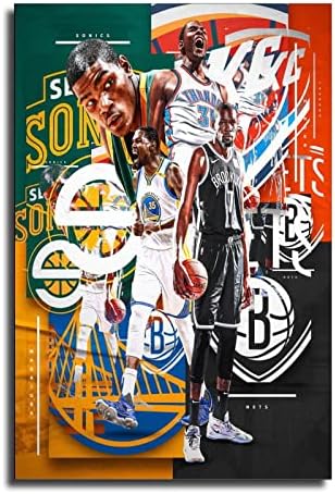 Kevin Durant Sport Játékos Plakátok HD Nyomtatott Poszterek, Nyomatok, Festmények, Vászon lakberendezés Művészet Wall Art 16x24inch(40x60cm)