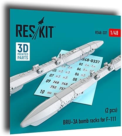 Reskit RS48-0337 - 1/48 BRU-3A Bomba Állványok az F-111-es (2 db) (3D Nyomtatás)