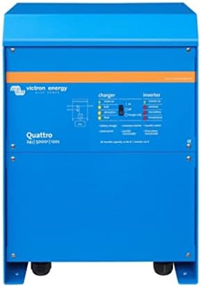 Victron Energy Quattro 5000VA 24 Voltos Tiszta szinuszos Inverter 120 amperes Akkumulátor Töltő