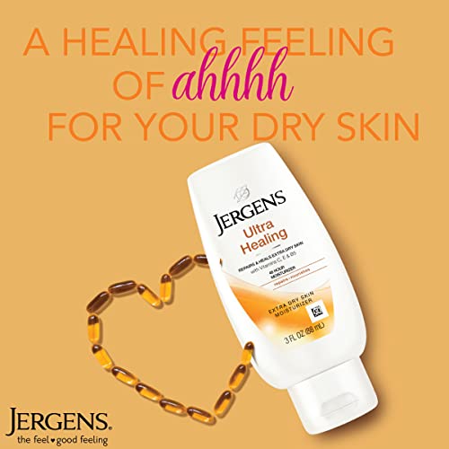 Jergens Ultra Gyógyító Száraz Bőr Hidratáló, a Test kézápoló, a Tartós Bőr Hidratáltságát, a HYDRALUCENCE blend, 3 Fl Oz (Csomag 3)