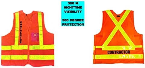 NYCTA Stílus Vállalkozó Magas Láthatósági Fényvisszaverő Biztonsági Mellény Cipzár, valamint Zsebbel