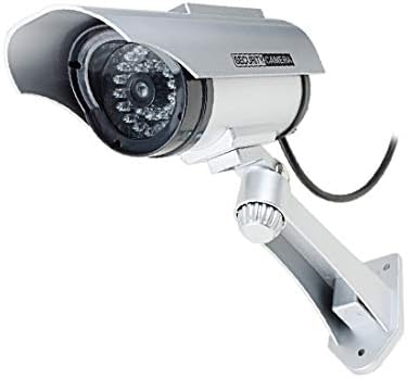 X-mosás ragályos CCTV Dummy Reális Látszó Biztonsági Kamera Piros LED Villog Napenergia Meghajtású(Cámara de seguridad CCTV simulada de