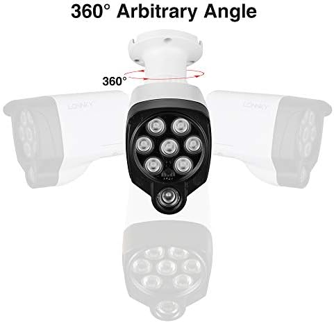 Tonton 2Pack IR LED-Segédfény Széles Látószögű 8-Led-ek 90 Fokos 100Ft IR Infravörös Árvíz Fény, Kompatibilis a CCTV Biztonsági