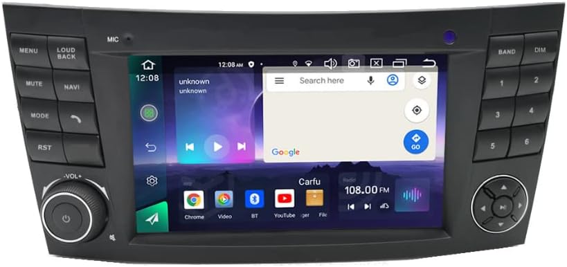 7 inch autórádió GPS-2 din Android 11 a Rendszer Automatikus Carplay a Mercedes-Benz W211 2002-2009 1+Multimédia Lejátszó 16GB WiFi