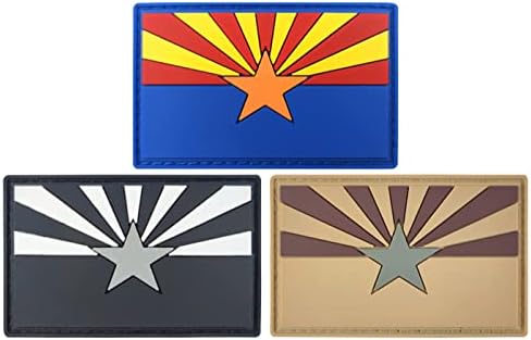 Newperlite 3 Csomag Arizona Zászló Javítás Taktikai PVC Gumi Foltok Rögzítő Horog