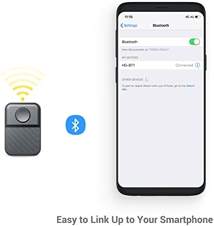 [2 Csomag] Vezeték nélküli Kamera Távvezérlő Okostelefon, A [Alkalmazások] [30 méter], Bluetooth Távirányító iPhone Android mobiltelefon,Vezeték