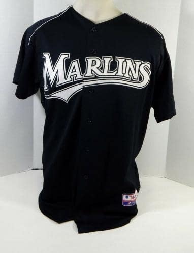2003-06 Florida Marlins Eric Reed 74 Játék Használt Fekete Jersey BP ST L 147 - Játék Használt MLB Mezek