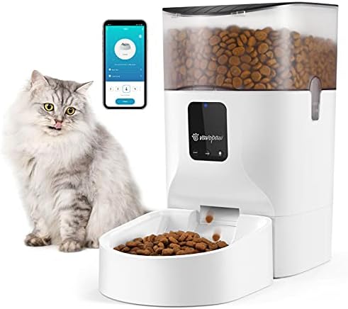 VavoPaw 7L Automatikus Macska Etető, WiFi képes, Intelligens Élelmiszer-Adagoló Macskák, Kutyák & a Kis állatokat, ALKALMAZÁS, Vezérlés, Programozható