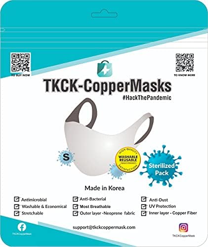 TKCK koreai Behozott Maszk Napi Használat Mosható & Újrafelhasználható Elegáns Maszk (Csomag 1)