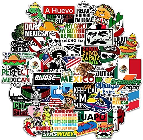 Kér Mexikói Chingon Matricák [50pcs] Calcomanías Mexicanas para Carro - Vicces Vinyl Matrica - Tool Box Sisak Lökhárító Laptop Építési