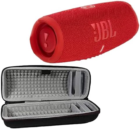 JBL Díj 5 - Hordozható Bluetooth Hangszóró a Kizárólagosságért kemény héjú Utazási Esetben IP67 Vízálló USB-Töltés Ki (Piros)