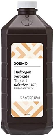 Márka - Solimo Hidrogén-Peroxid Lokális Megoldás, USP, 32 Fl Oz (Csomag 6)