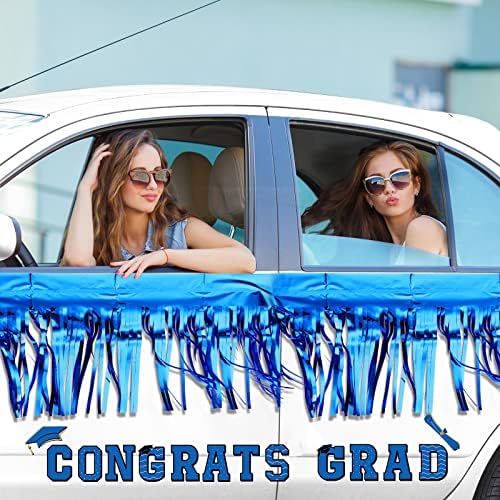 15 Db Érettségi Felvonulás Autó Dekoráció Congrats Grad Autó Mágnes, Kék Fólia béren kívüli Garland a Felvonulás Úszó Boldog