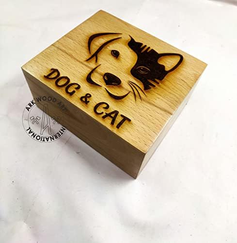 Bárka Wood art nemzetközi Személyre szabott, Fából készült, Kézzel készített pet urna Szerető pet Tárolására Hamu | Csont Hamvak urnában