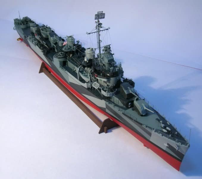 AMERIKAI Fletcher-osztályú romboló USS Liutz 3D-paper modell-készlet Játék Gyerekek Ajándékokat