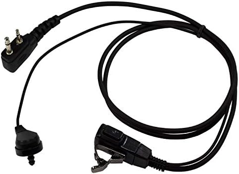 HQRP 2 Pin Akusztikus Cső Hangszóró, Fülhallgató Mikrofon Kompatibilis ICOM IC-F20, IC-F21, IC-F21S, IC-F22, IC-F22S + HQRP
