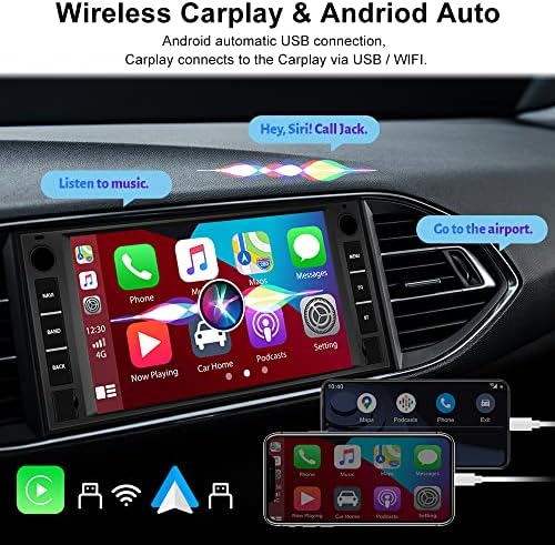 Android Autó Sztereó CarPlay Android Auto Jeep JK Wrangler Hazafi Iránytű Dodge, 7 Hüvelykes érintőképernyő Autó Rádió Navigációs
