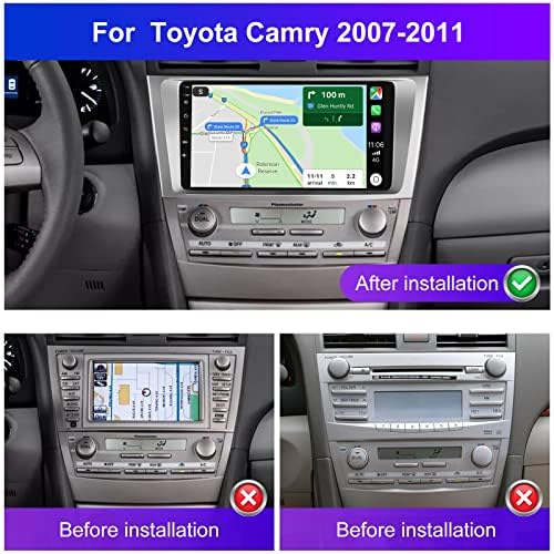 9 hüvelyk autórádió Toyota Camry 2007 2008 2009 2010 2011, Android 11 érintőképernyő, Autó Hifi, Apple Carplay/Android Automatikus/1080P/Hi-Fi