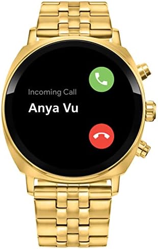 Polgár CZ Okos, 41 mm-es Unisex Alkalmi Fekete Smartwatch a YouQ App Mely az IBM Watson® AI, valamint a NASA Kutatás, Érintőképernyő,