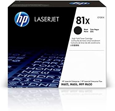 HP 81X Fekete Nagy kapacitású Festékkazetta Dolgozik, a HP LaserJet Enterprise M605, M606 Sorozat, HP LaserJet Enterprise MFP M630